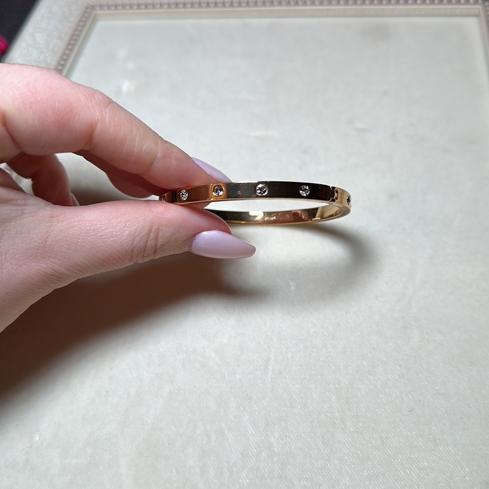 Kate Spade Gold Crystal Bangle